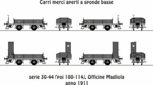 AFBO TBO Figurini Carri merci pianali 100-114