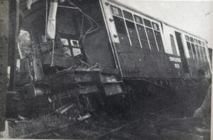 FEB Ferrovia Biella-Balma Elettromotrice 13 Incidente a Tollegno