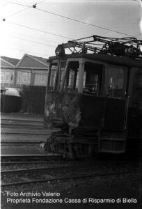 FEB Stazione di Biella Elettromotrice 18 incidentata