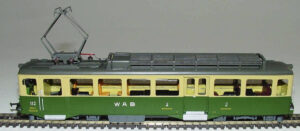 Modellismo ferroviario WAB Elettromotrice in scala H0m