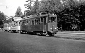 TBO Tramvia Biella-Oropa Elettromotrice 34 alla Stazione di Biella Giardini Zumaglini