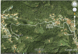 AFBO Oropa da Google earth Cossila Cavallo Sup.-Favaro Stazione Centrale