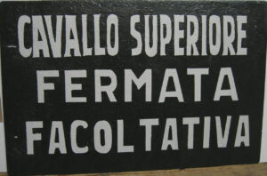 TBO Tramvia Biella-Oropa bandierina Fermata Facoltativa di Cavallo Superiore