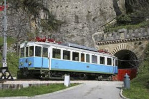 Ferrovia Rimini-San Marino AB03 presso Galleria Montale a San Marino (Scartamento ridotto)