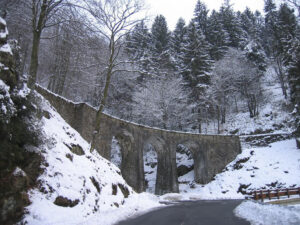 AFBO TBO Linea Biella-Oropa Ponte dei Tre Archi in inverno