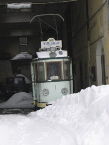 AFBO 1 In rimessa ad Oropa Santuario con neve abbondante