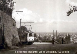 TBO Tramvia Biella-Oropa Convoglio in salita a Biella via Ramella Germanin Eriberto