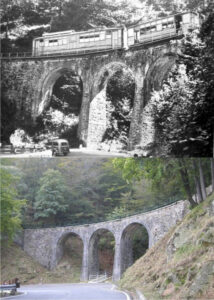 AFBO TBO Linea Biella-Oropa Ieri e oggi Ponte dei Tre Archi