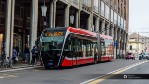 Parma Filobus in Mazzini Street